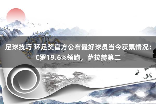 足球技巧 环足奖官方公布最好球员当今获票情况：C罗19.6%领跑，萨拉赫第二