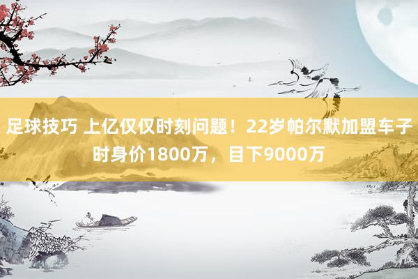 足球技巧 上亿仅仅时刻问题！22岁帕尔默加盟车子时身价1800万，目下9000万